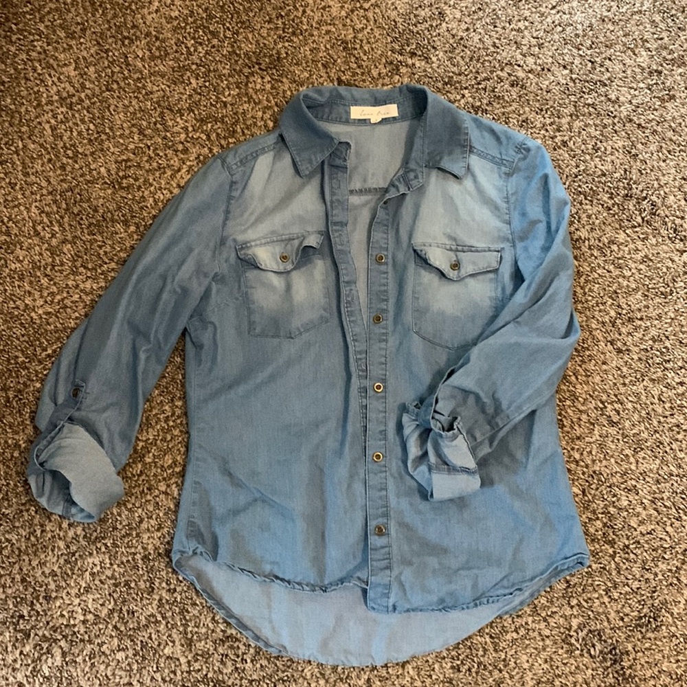 Denim button up shirt